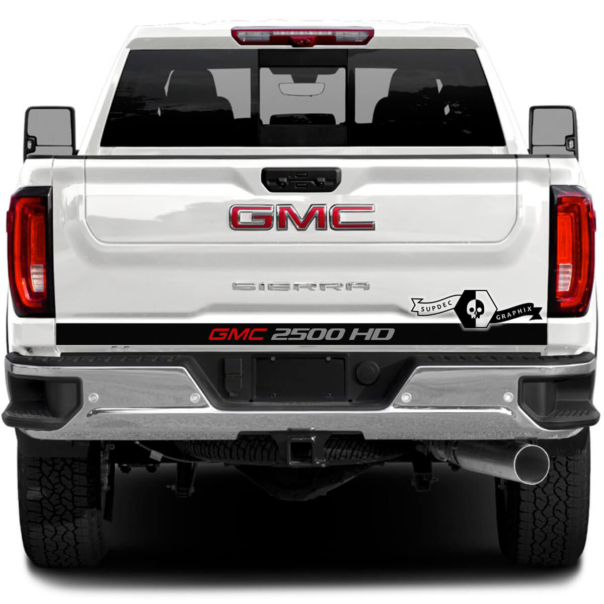 Rear Tailgate GMC Sierra 2500HD 2022 2023 Stripe Vinyl Stripes Sticker Decal for GMC Sierra Graphics 3 Colors