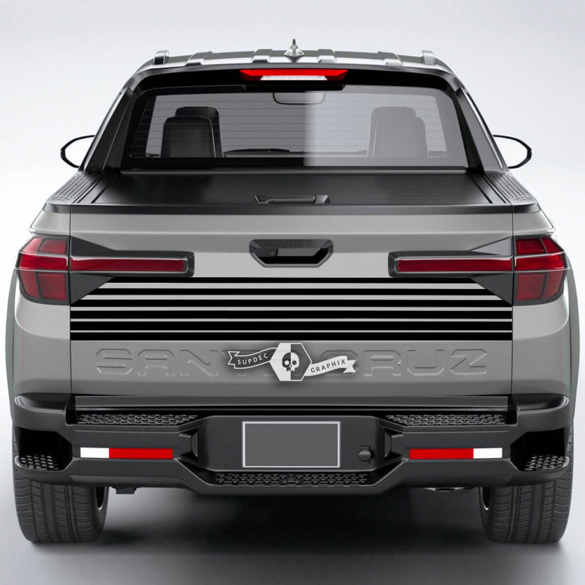 Rear Lines Vinyl Tailgate Decal Sticker Graphics fit to Hyundai Santa Cruz 2023