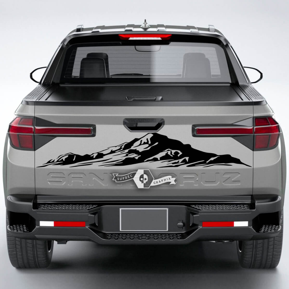Rear Mountains Vinyl Tailgate Decal Sticker Graphics for Hyundai Santa Cruz