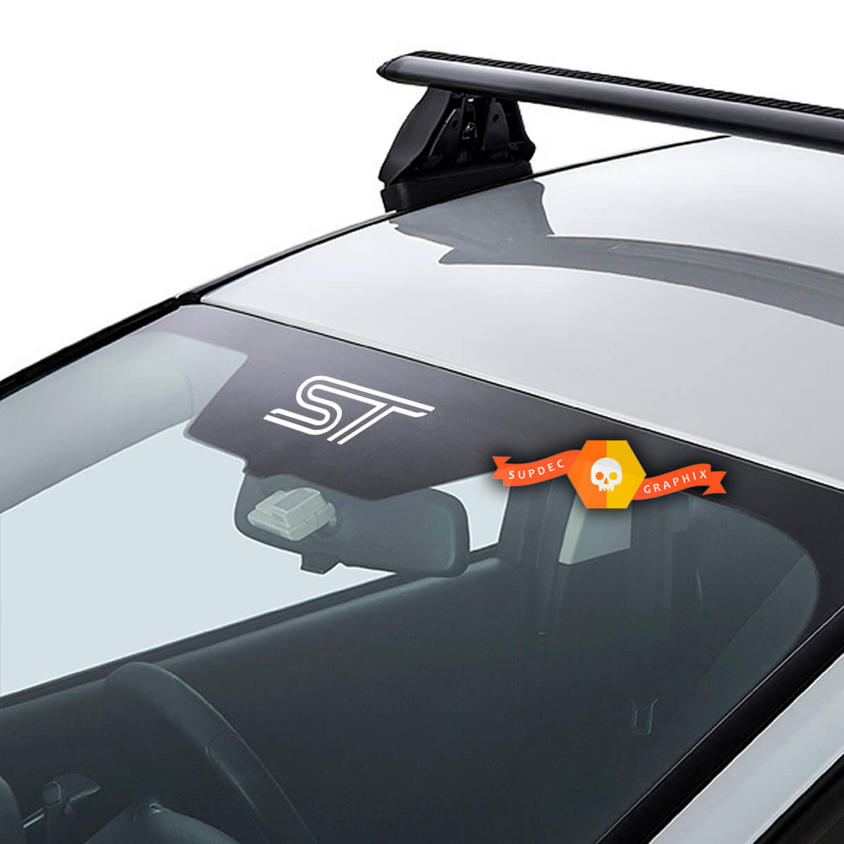 Ford Focus Fiesta Beast St Logo Banner Windshield Window Sticker Decal Graphic
