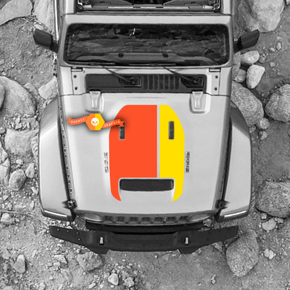 Hood Jeep MOJAVE Wrangler Hood Scoop Vinyl Decal Sticker Graphics 2 Colors