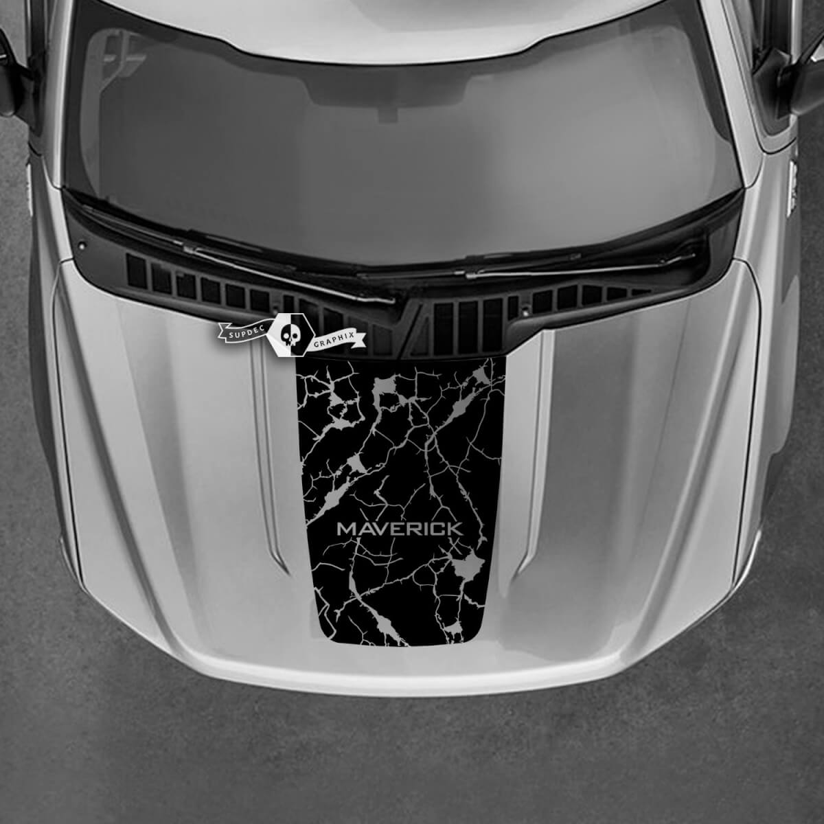 Ford Maverick Graphics Decals Destroyed Hood Any Colors Maverick Stickers