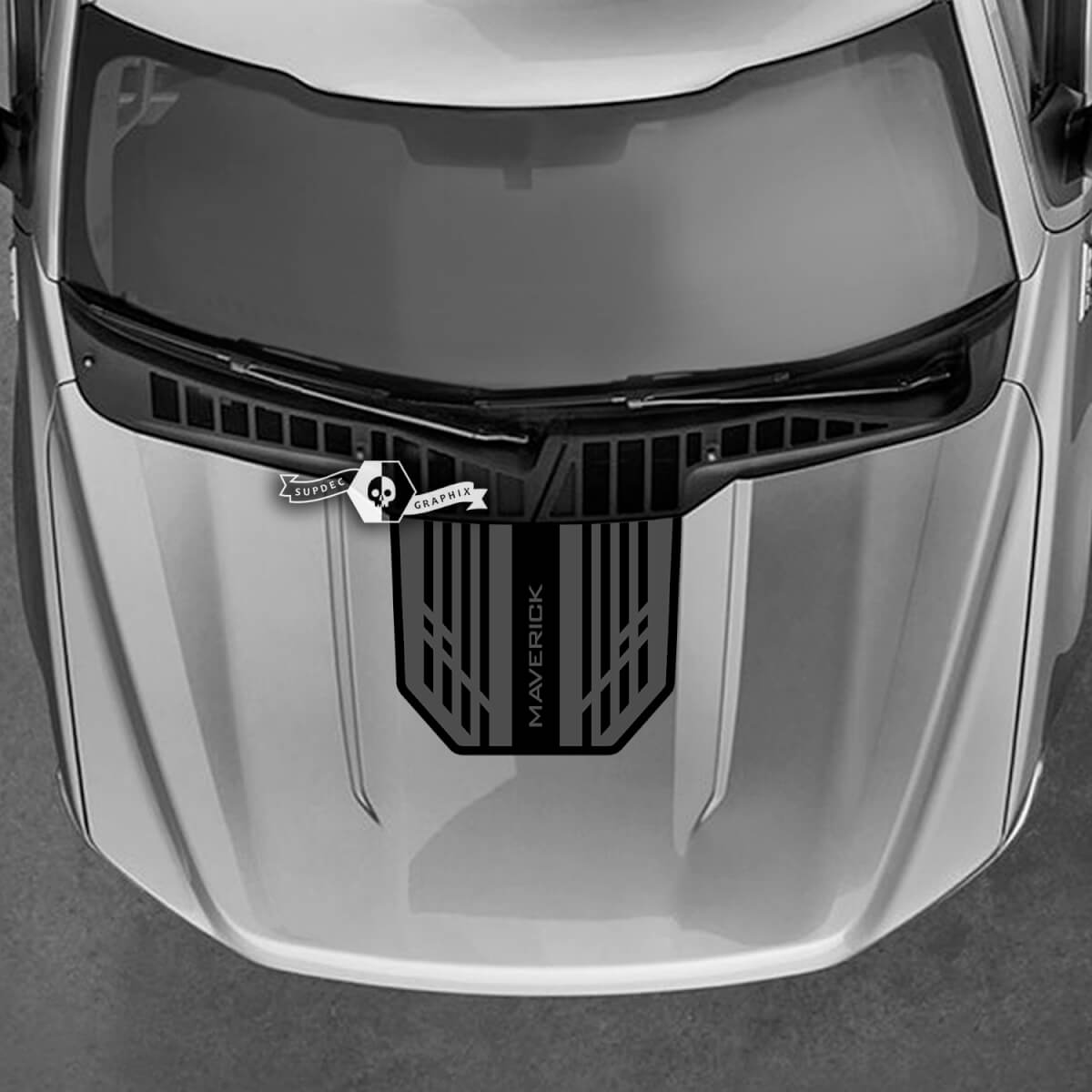 Ford Maverick Graphics Decals Mountains Hood Logo Maverick Stickers 2 Colors
