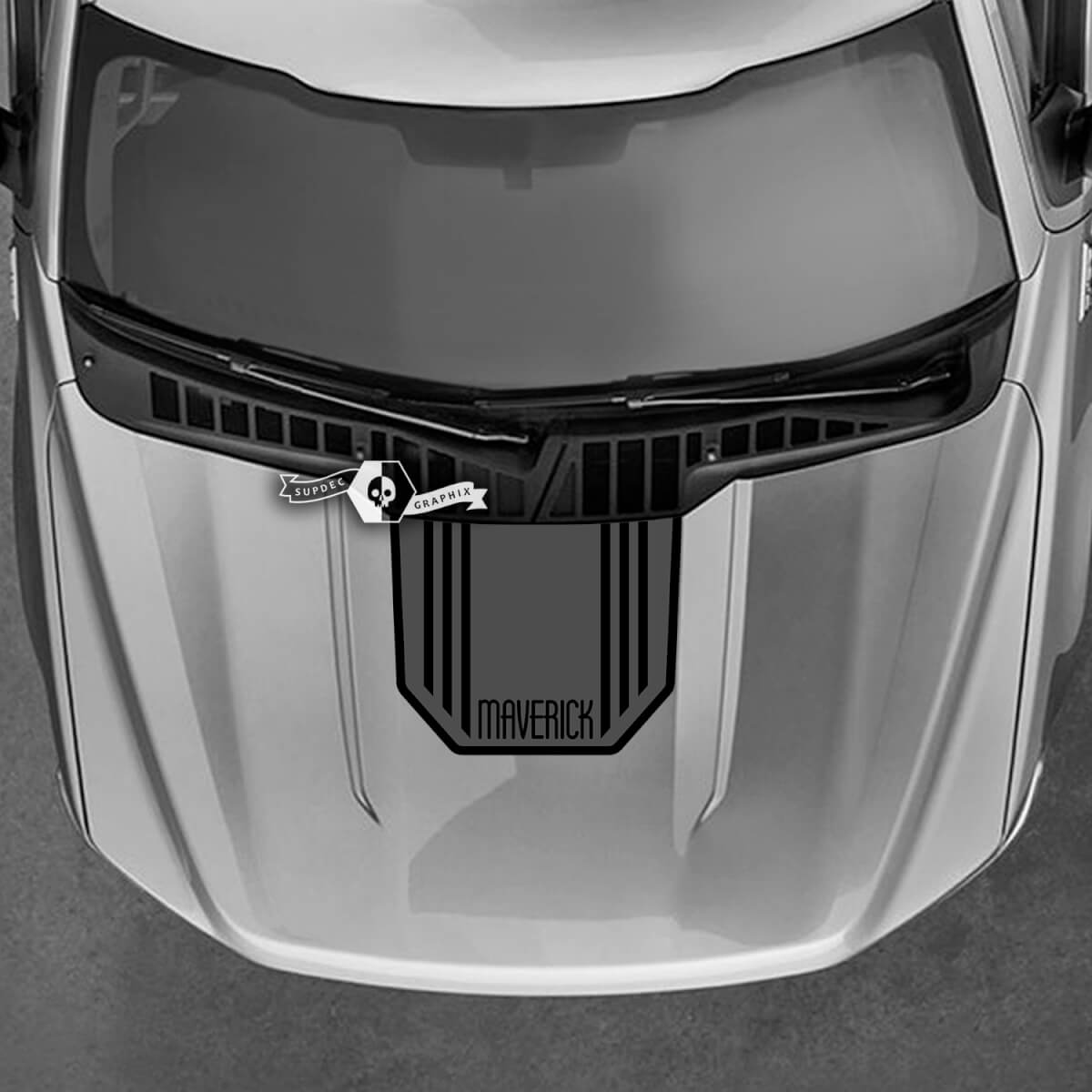 Ford Maverick Graphics Decals Hood Logo Maverick Stickers 2 Colors