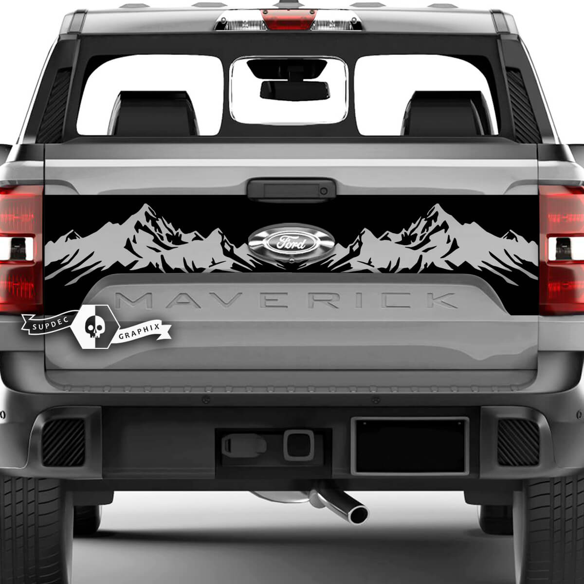 Ford F-150 XLT Maverick Tailgate Splash Mountains Forest Graphics Side Decals Stickers
