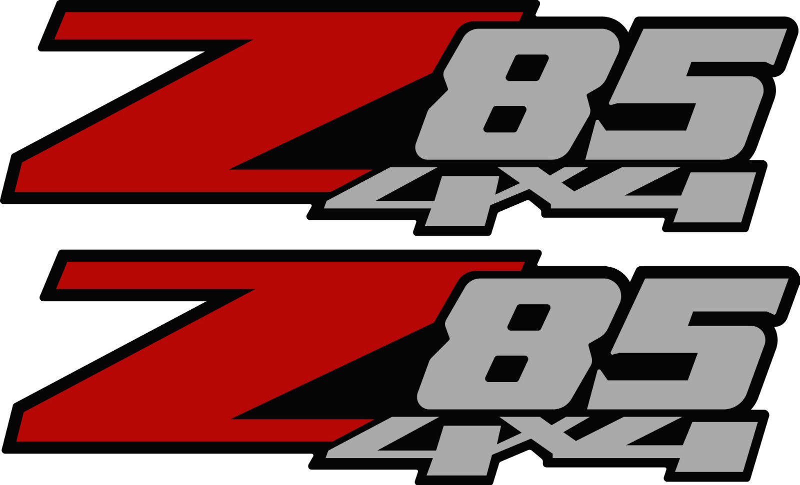 2 - Z85 4x4 Chevy Decal Sticker Parts for Silverado GMC Sierra Z71 style