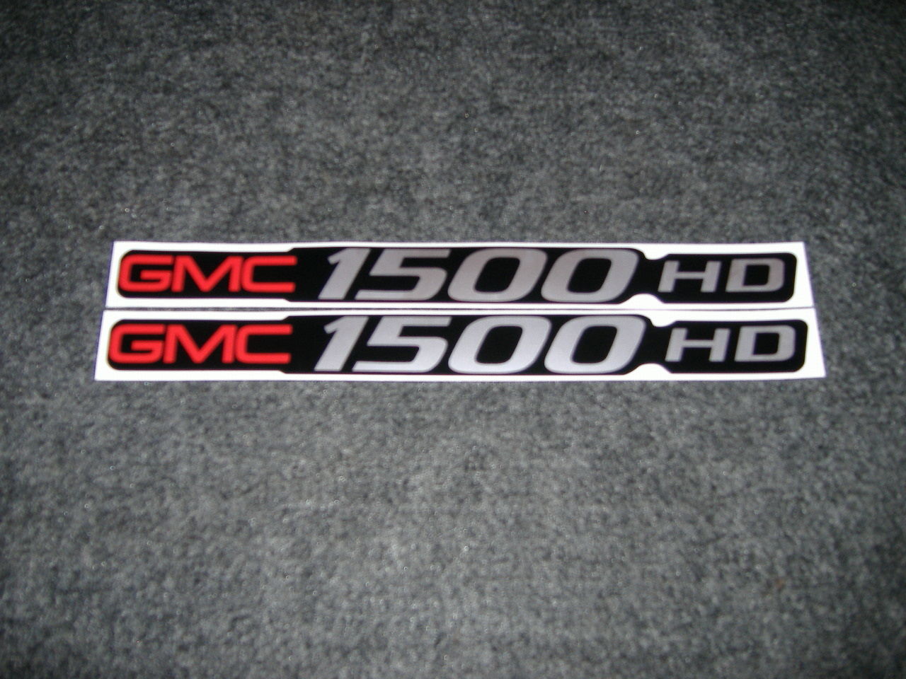 2 GMC 1500 HD DECALS GMC 1500 HD SIERRA BADGE DECALS STICKERS
