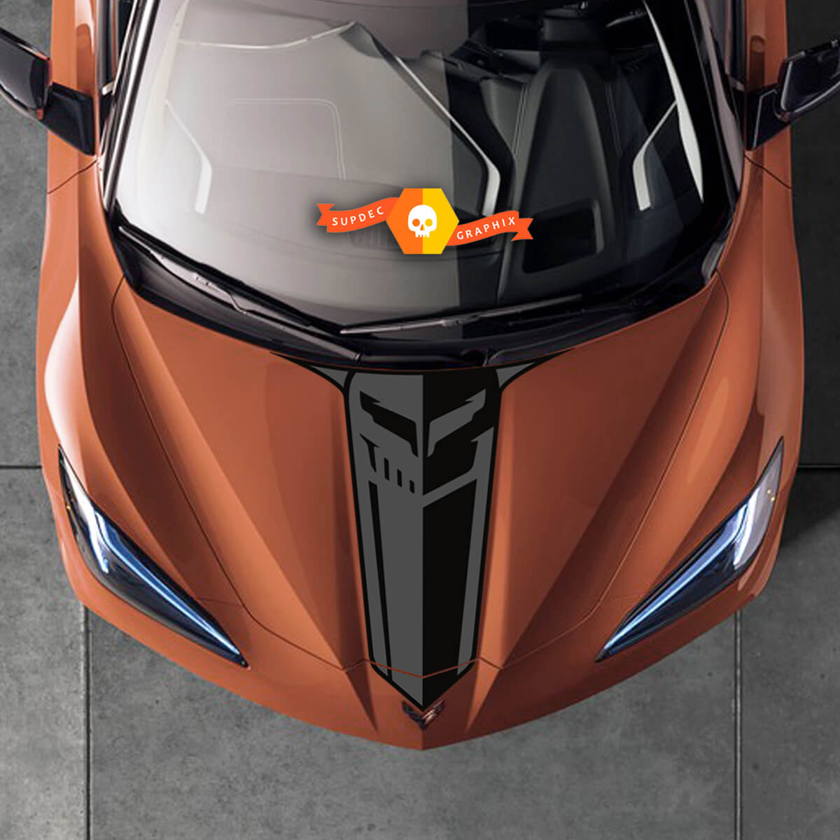 Chevy Corvette C8 Z06 JAKE Hood Vinyl Decal Stickers