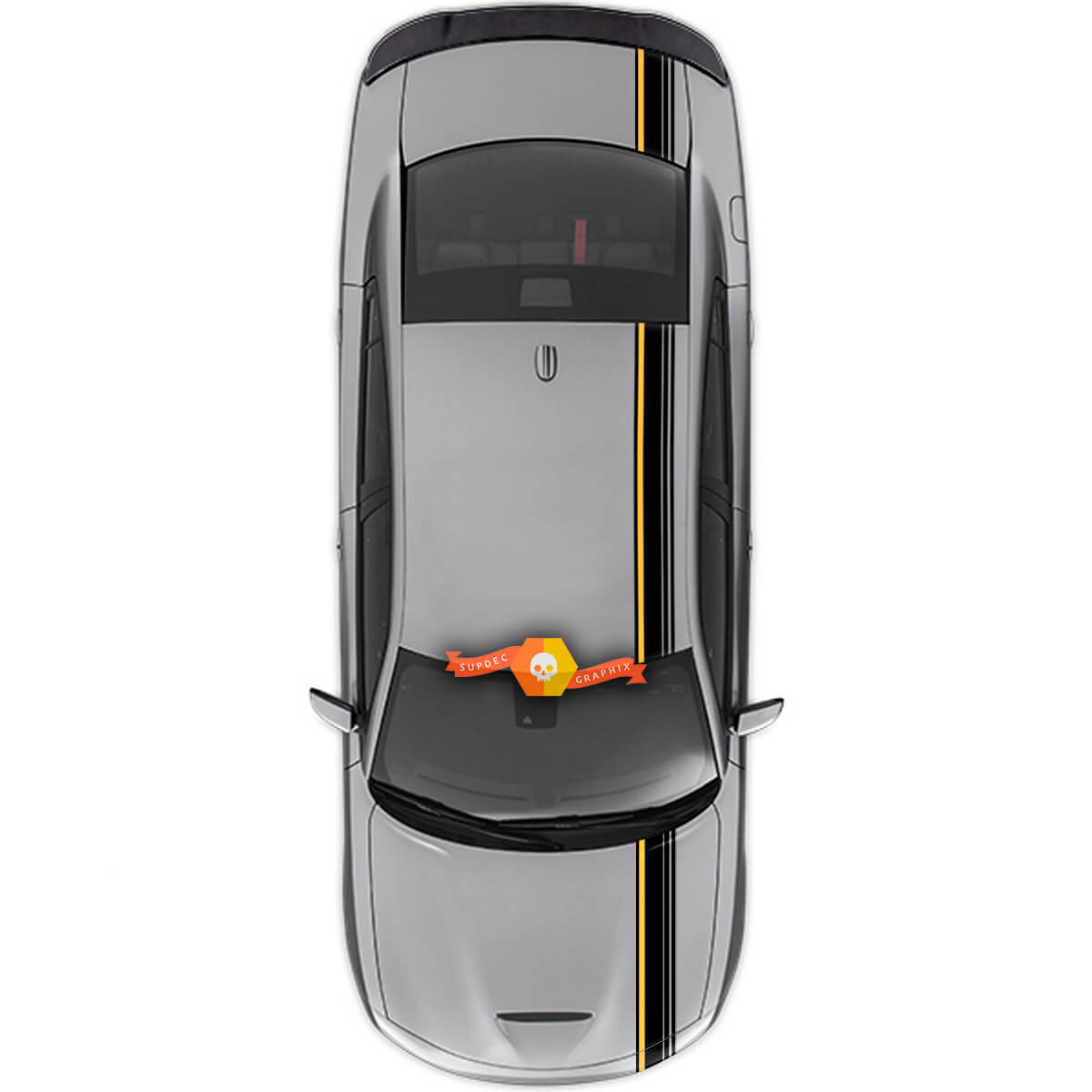 Dodge Charger Racing Stripes Graphics Decal Rally Stickers 2 Colors
