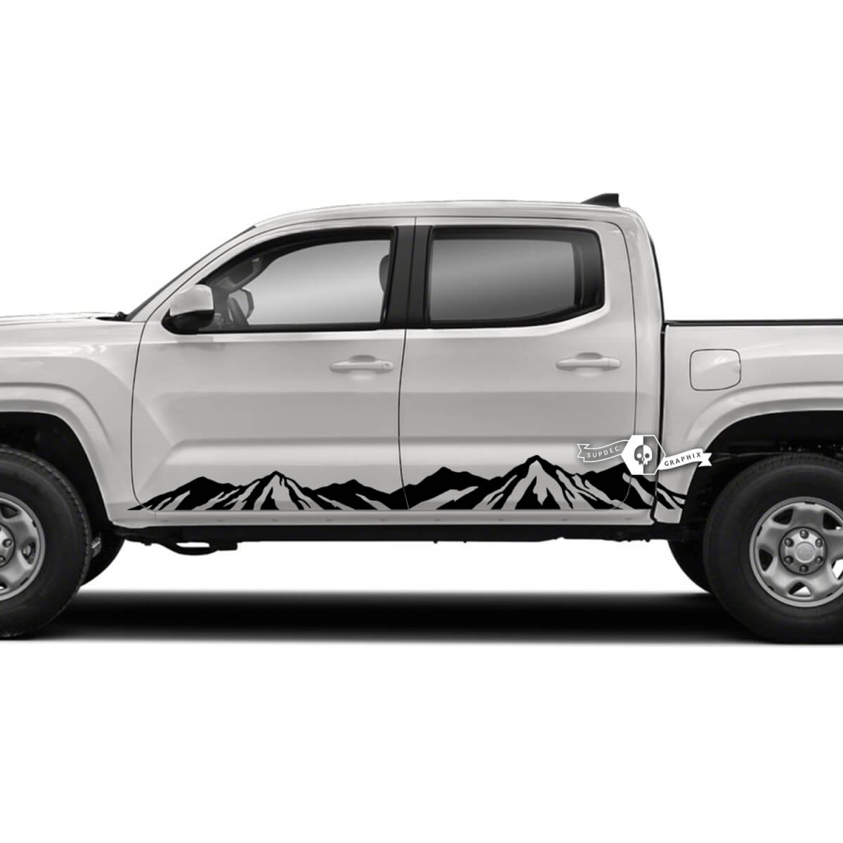 2x Toyota Tacoma SR5 Rocker Panel Mountain Side Vinyl Decals Graphic Sticker