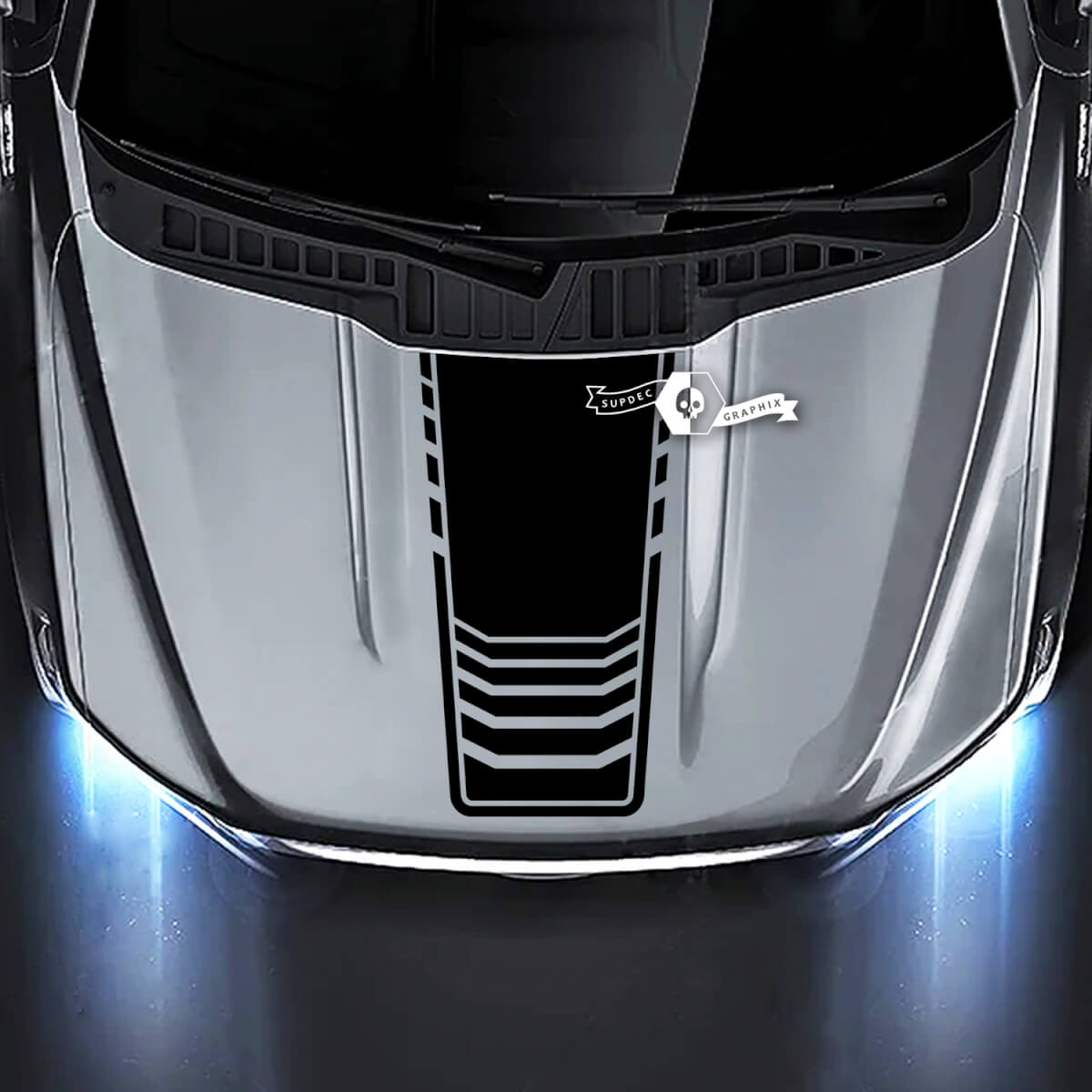 Ford F-150 XL XLT STX LARIAT Hood Lines Graphics Decals Stickers