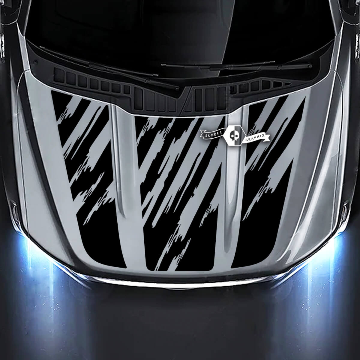 Ford F-150 XL XLT STX LARIAT Large Hood Destroyed Mud Graphics Decals Stickers