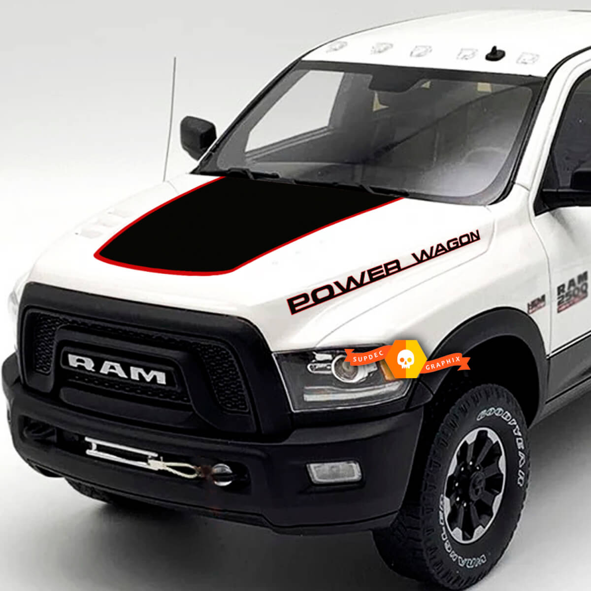 Full Kit For Power Wagon Ram 2500 Huge Truck Vinyl Decals Stickers 2 Colors