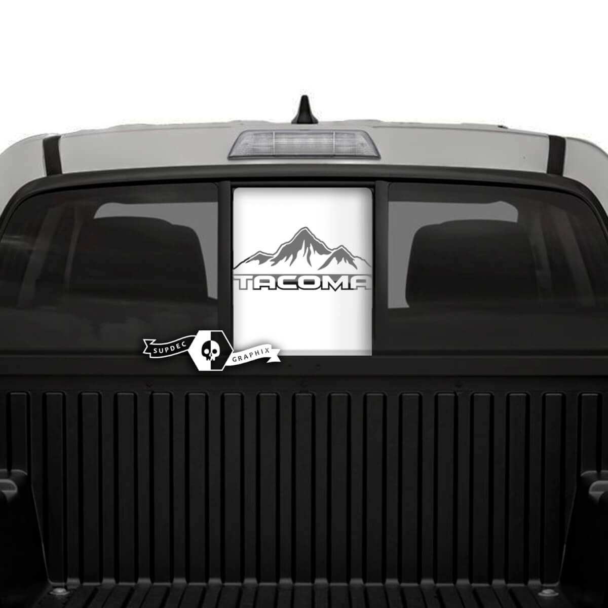 Toyota Tacoma SR5  ପିକଆପ୍ ଟ୍ରକ୍ ପଛରର ସୀମା ଶାଡୋ ଭିନିଲ୍ ଡିକାଲ୍ ଗ୍ରାଫିକ୍ ଷ୍ଟିକର୍
