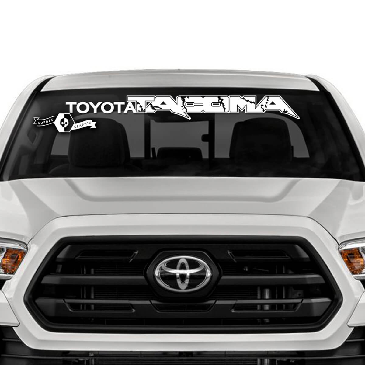 Windshield Vinyl Decal Stickers Kit for Toyota Tacoma Raptor Style
