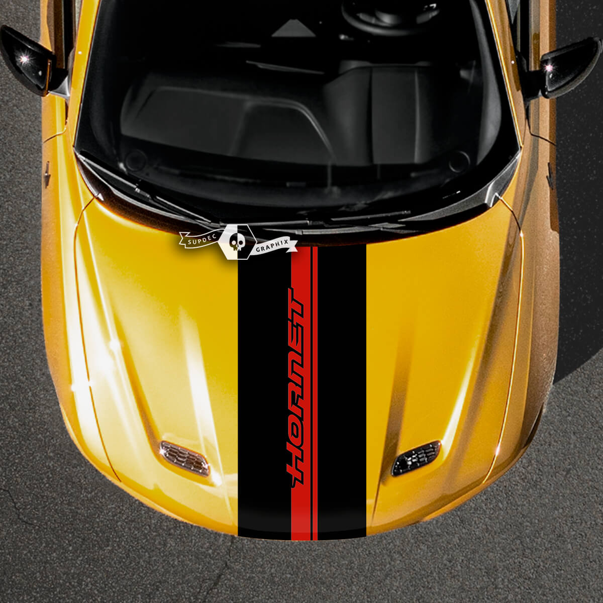 Dodge Hornet Hood Trim Vinyl Decals Sticker 2 Colors