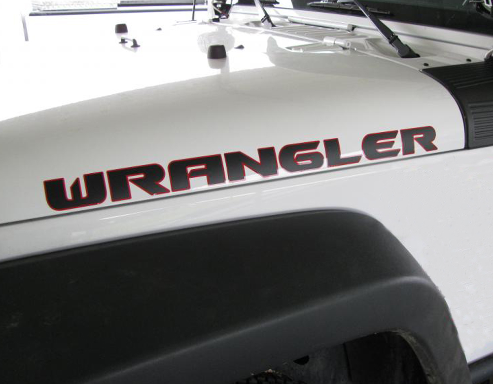 2 Wrangler Rubicon jeep CJ TJ YK JK XJ JL Vinyl Sticker Decal