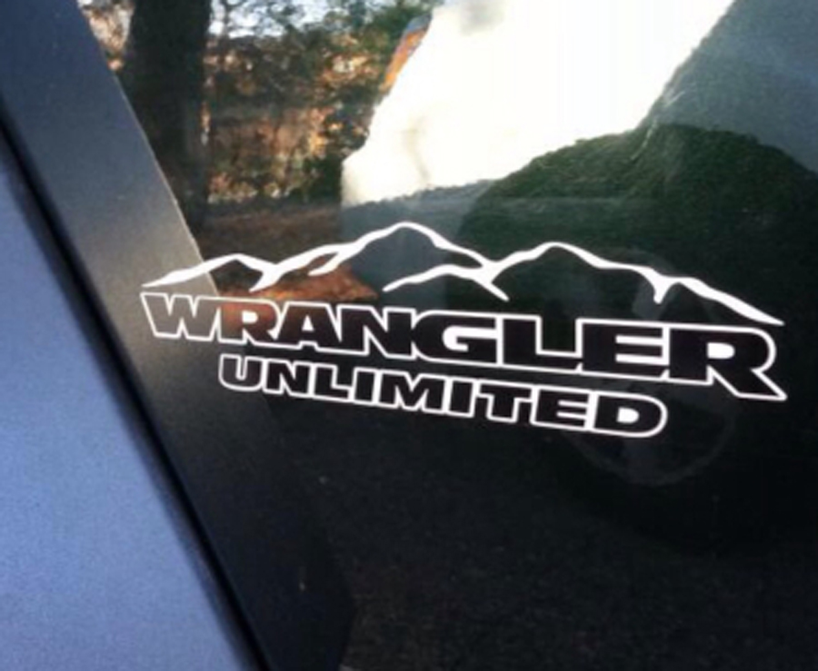 Jeep Mountain Wrangler Unlimited CJ TJ YK JK XJ All Colors Sticker Decal#5

