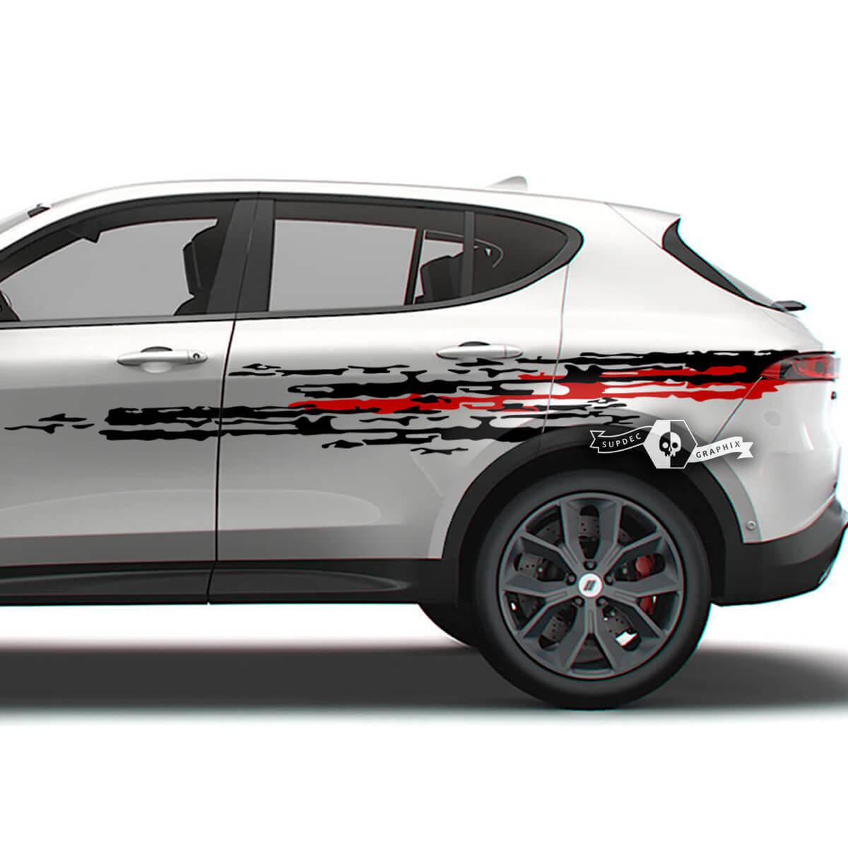 Pair Dodge Hornet ଦ୍ଵାର ସାଇଡ୍ ଷ୍ଟ୍ରାଇପ୍ସ ସ୍ପ୍ଲାଶ୍ ର୍ୱାପ୍ ମଡ୍ ଡାଜେଲ୍ ପେଣ୍ଟ୍ ଡିଷ୍ଟ୍ରୟେଡ୍ ଭିନ୍ୟଲ୍ ଡିକାଲ୍ସ ଷ୍ଟିକର୍ସ 2 ରଙ୍ଗାଣ୍ଗ କ୍ରମାଙ୍କ କରାଇଛି।
