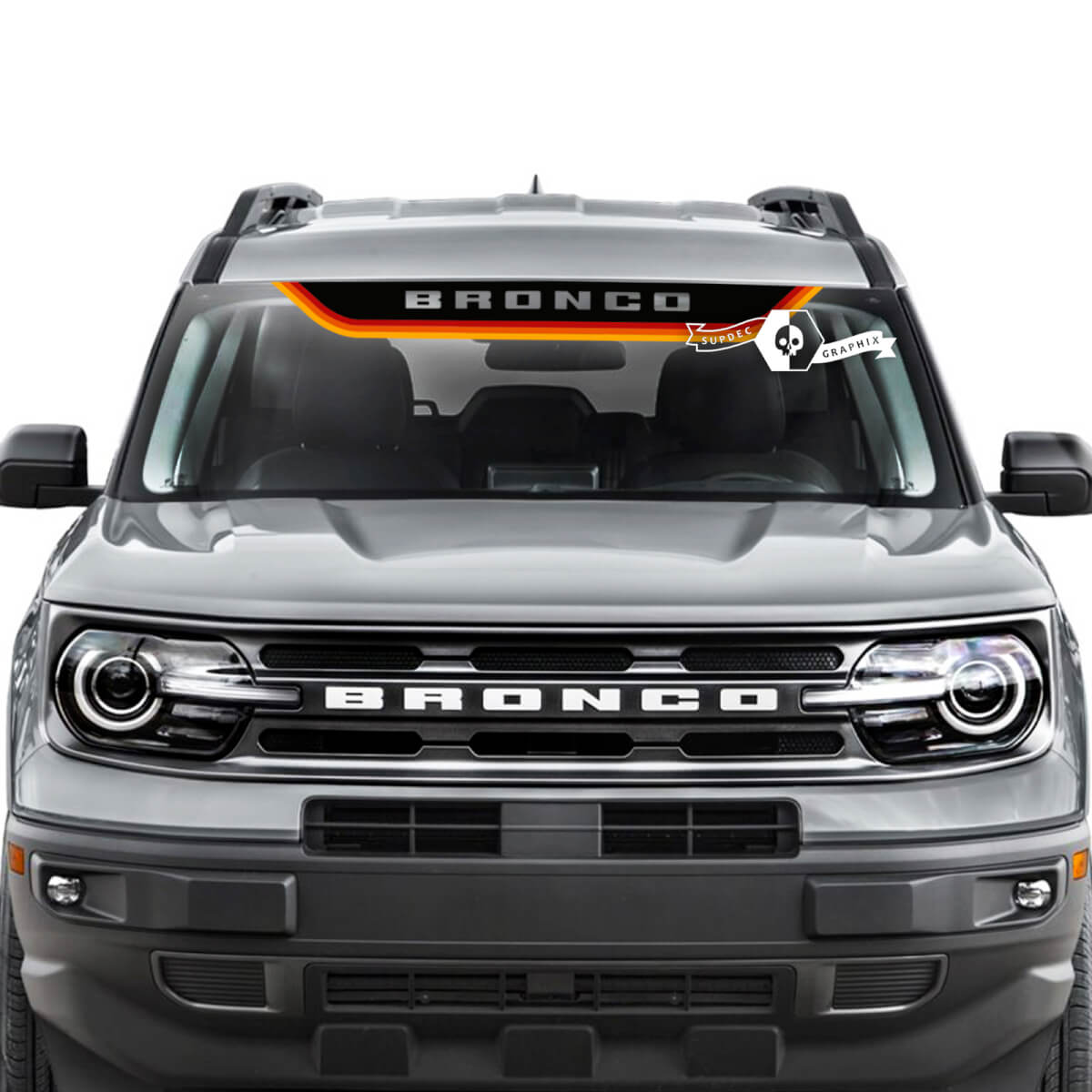 Ford Bronco ଉଇଣ୍ଡୋ ଉଇଣ୍ଡଶିଲ୍ଡ ଫ୍ରଣ୍ଟ ରେଟ୍ରୋ କଲର୍ସ ସନସେଟ୍ ଓଲ୍ଡ ସ୍କୁଲ୍ ଷ୍ଟ୍ରାଇପ୍ସ ଗ୍ରାଫିକ୍ସ ଷ୍ଟିକର୍ସ ଡେକାଲ୍ସ
