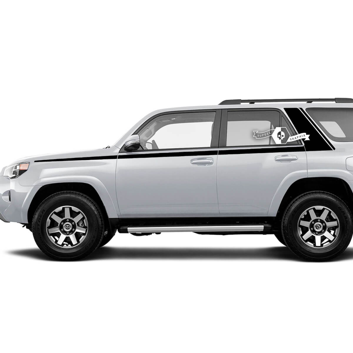 Body Stripes Lines Flat Side Window Vinyl Sticker Decal fit to Toyota 4Runner 13-24 TRD Fifth generation