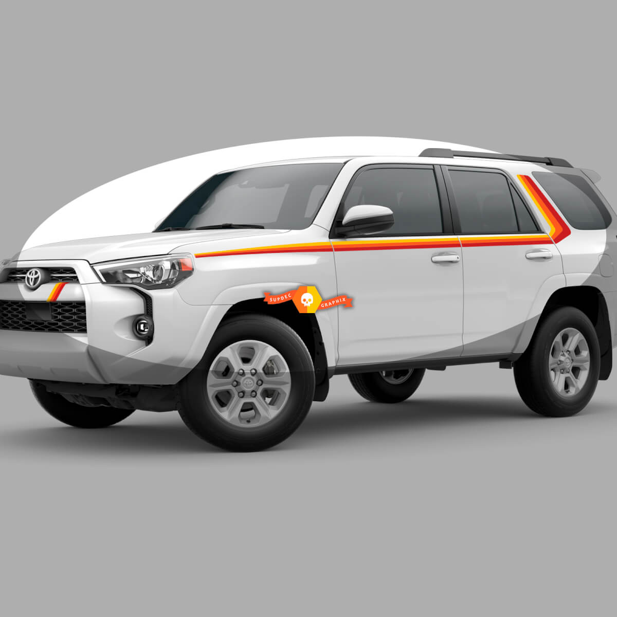 2023 Toyota 4Runner 40th-Anniversary Side Body Stripes Vintage Sunset Old School style