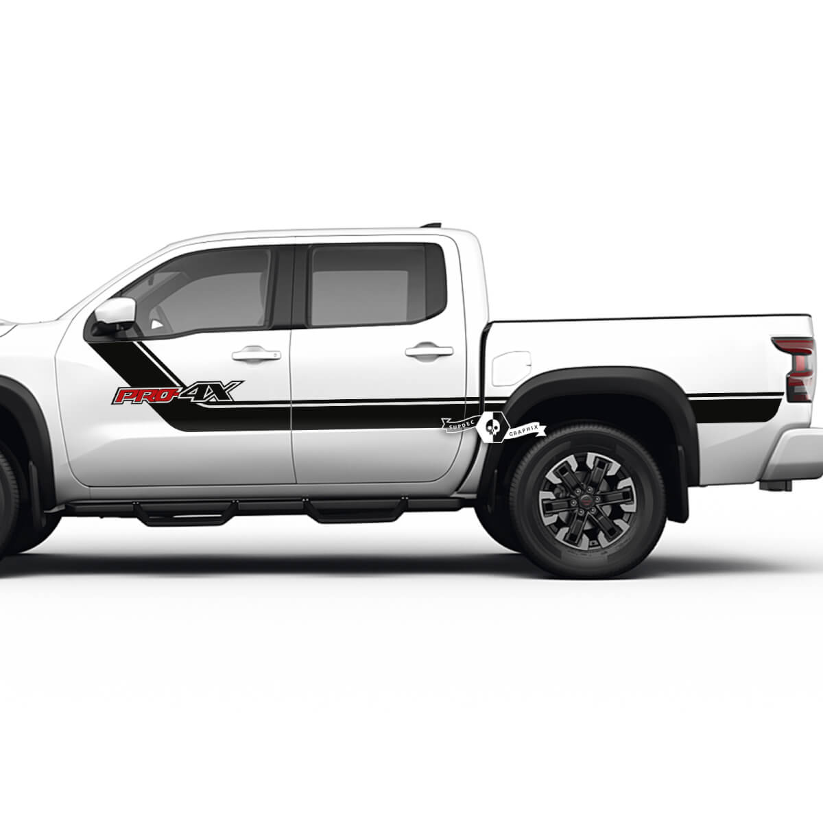 Side Full Body Stripes Stickers Decals for Nissan Frontier PRO-4X 2022-2024 