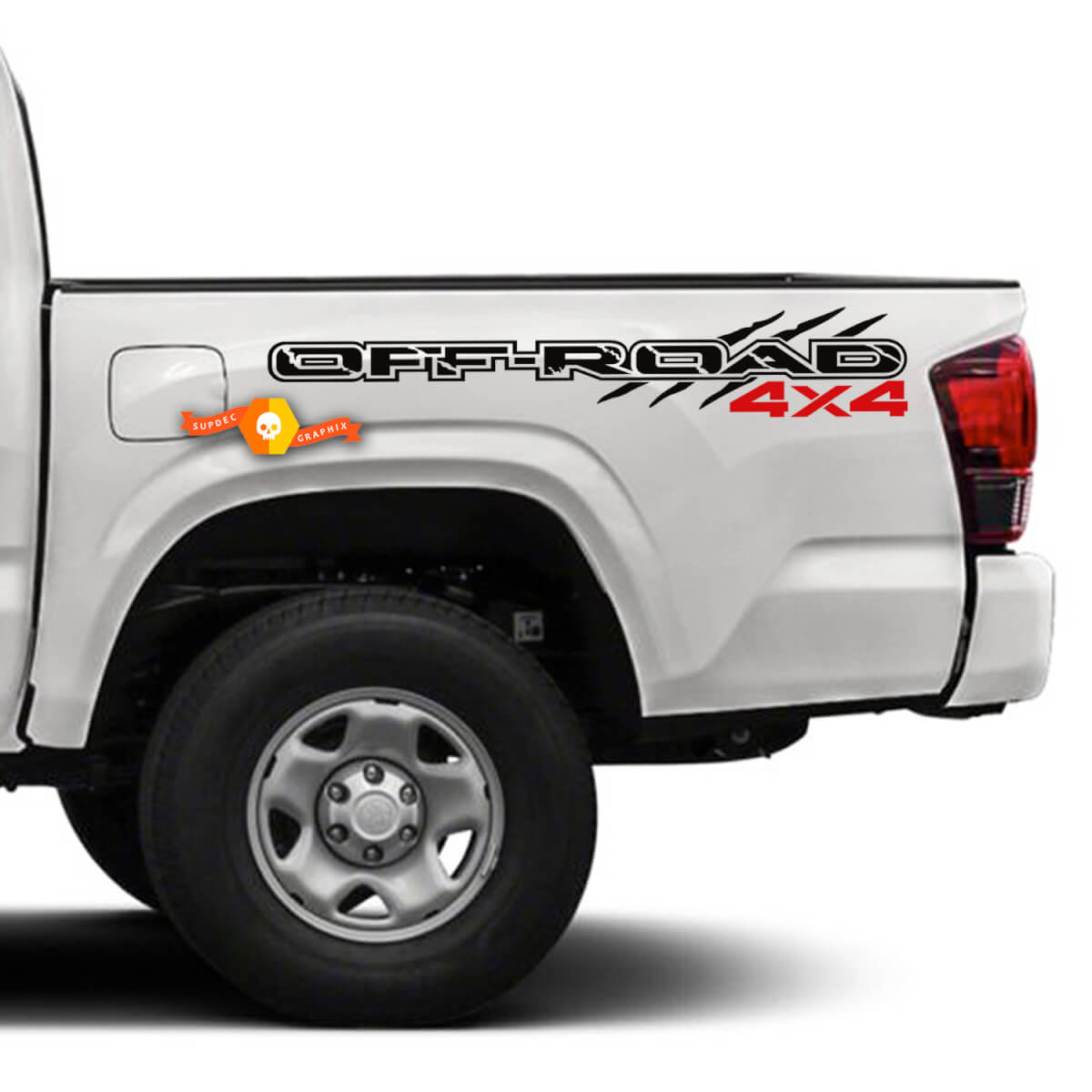 Pair Off Road Sport Tacoma Tundra TRD Bed Decals Stickers Raptor Style 2 Colors
