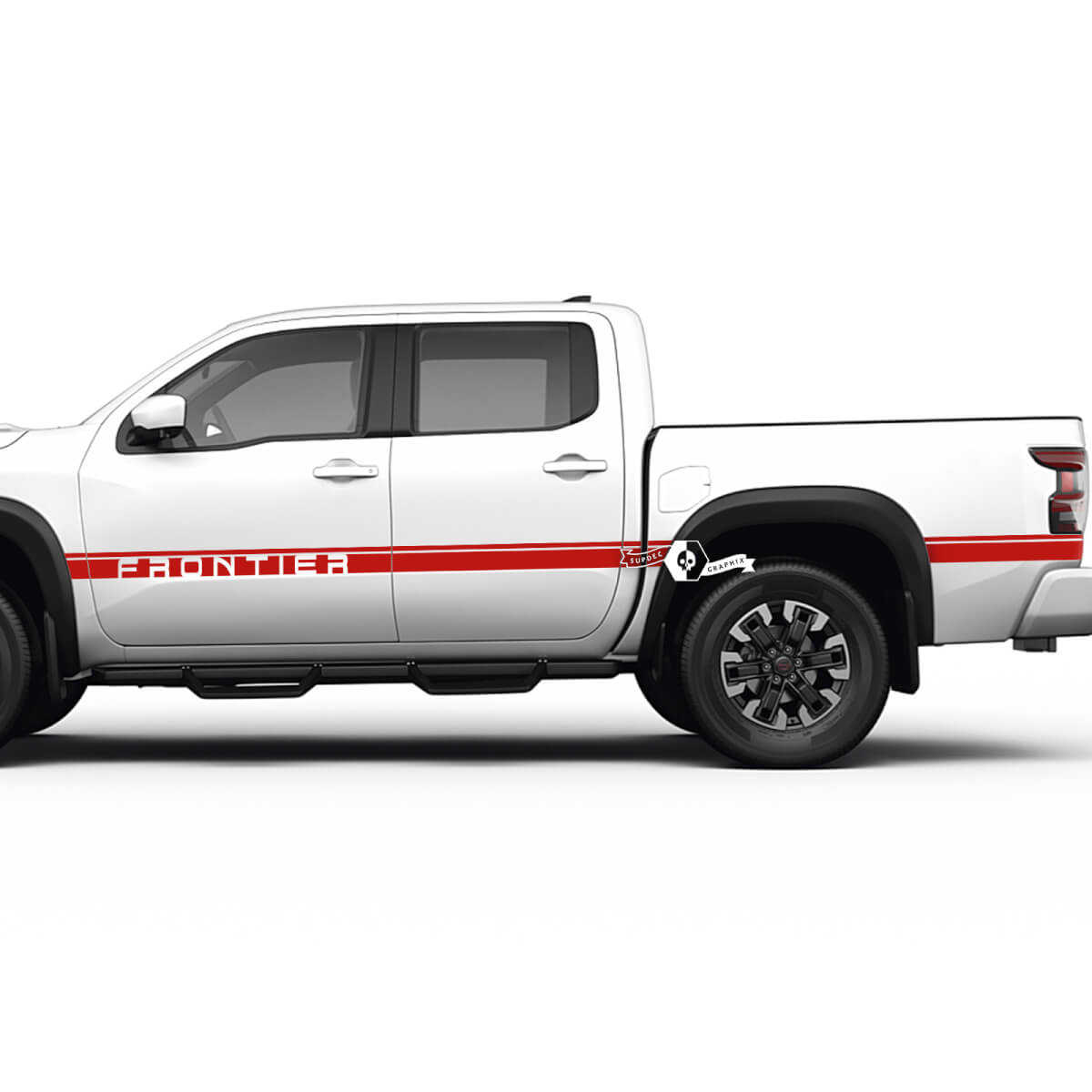 2 Nissan Decal Rocker Panel Bed Rear Fender Logo Line Trim Side Vintage Nissan Frontier Stripe Vinyl Stickers Kit
