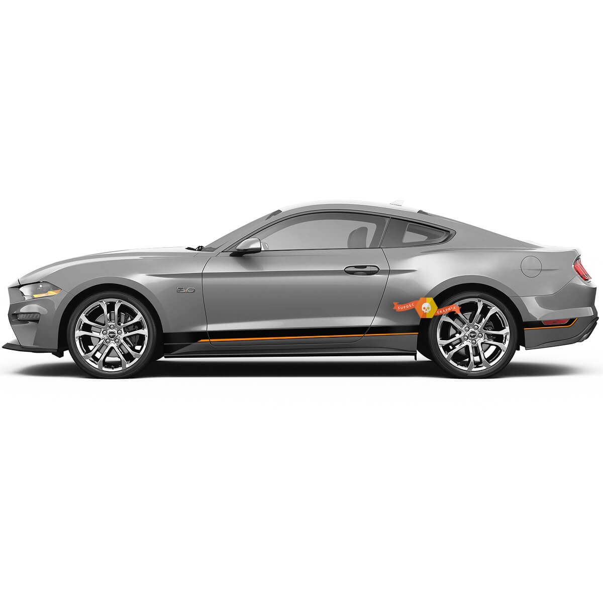 Rocker Panel Stripes for Ford Mustang Shelby GT500 GT350 Mach1 Mach 1 2 colors