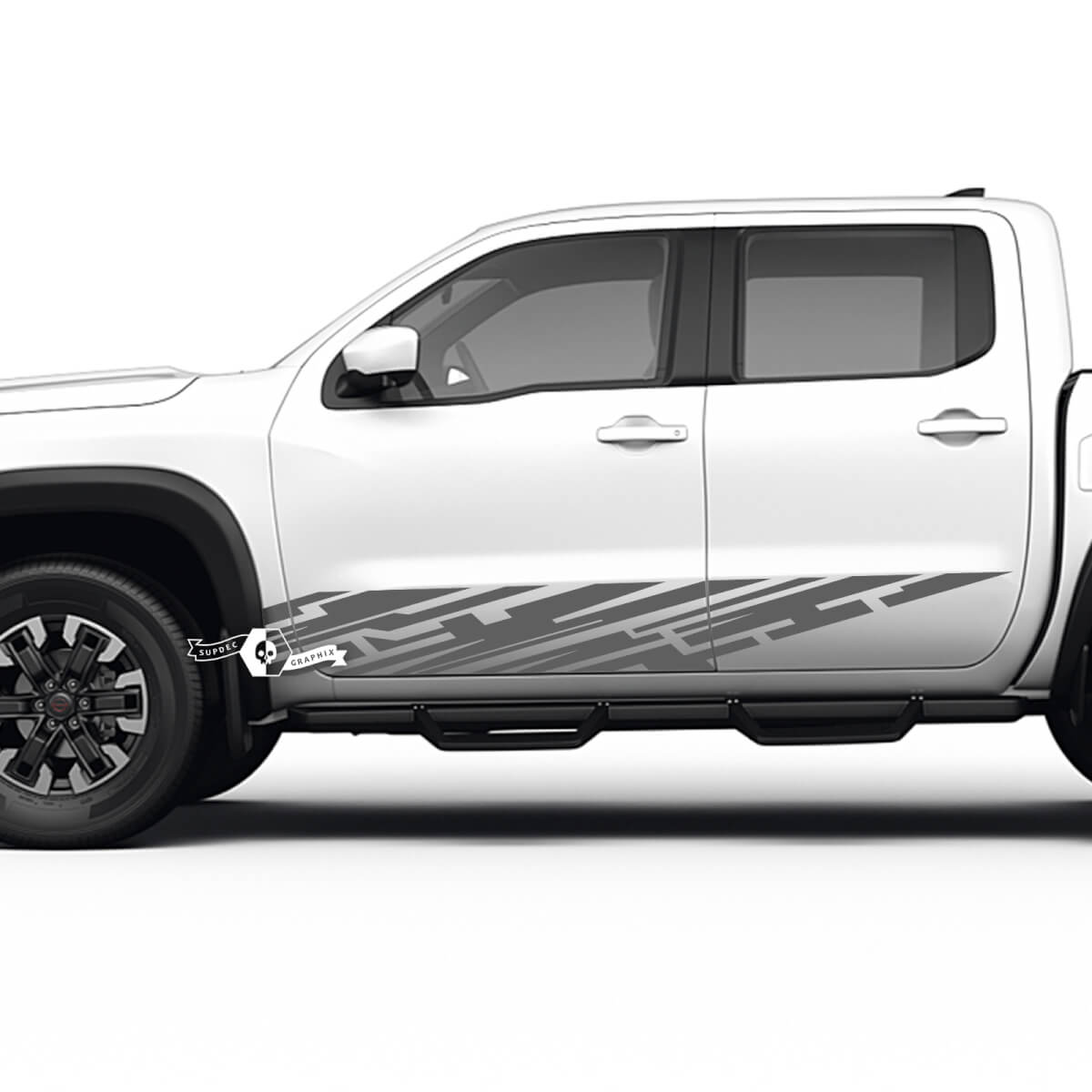 Pair Doors Rocker Panel Nissan Frontier Destroyed Grange Vinyl Stickers Decals Graphics 