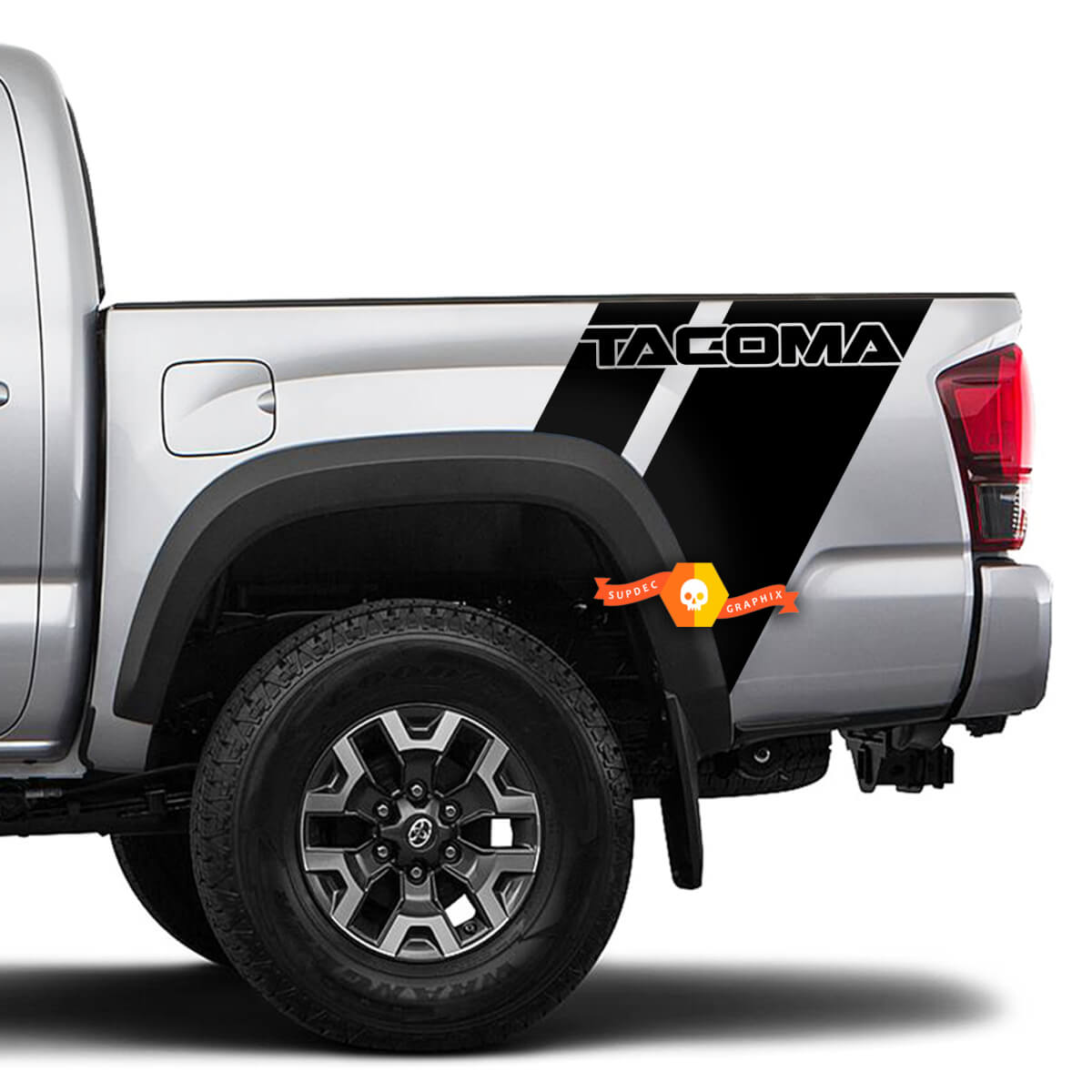 2 Tacoma Side Bed  Stripes raptor style Vinyl Stickers Decal Kit for Toyota Tacoma