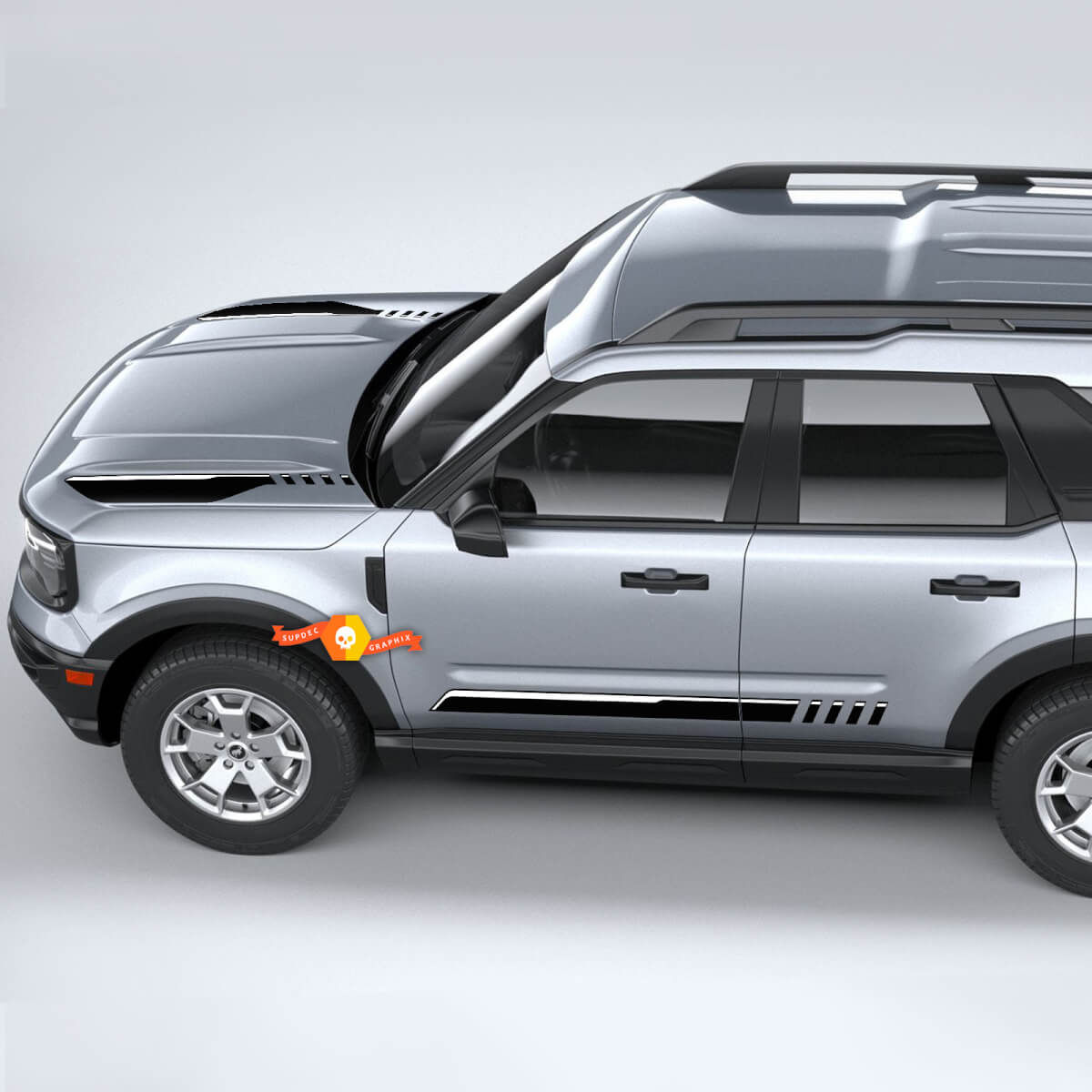 Ford Bronco Sport First Edition Kit Hood and Sides Stripes Decals Stickers 2 colors