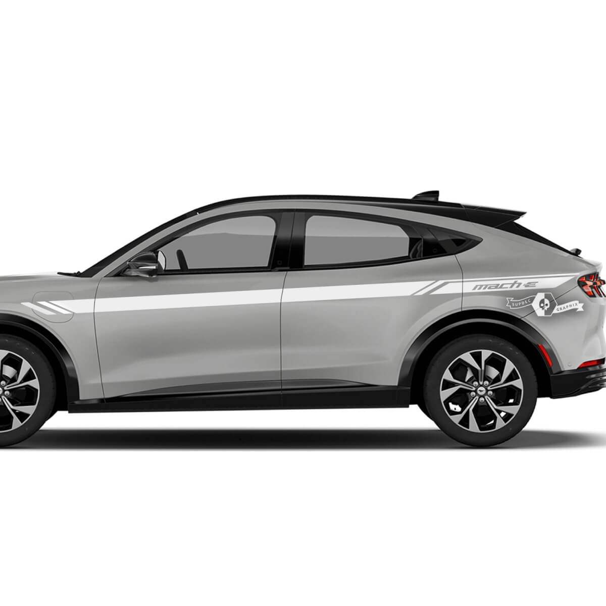 Pair Ford Mustang MACH-E MACH E Front Fender Top Line Stripes Side Door Decal vinyl stickers