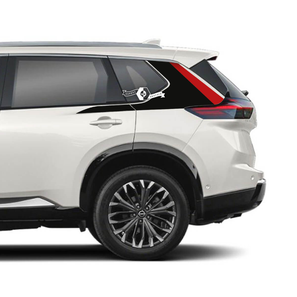 Pair Nissan Rogue Side Rear Fender Stripes Sticker Decal Vinyl Graphic 2 Colors