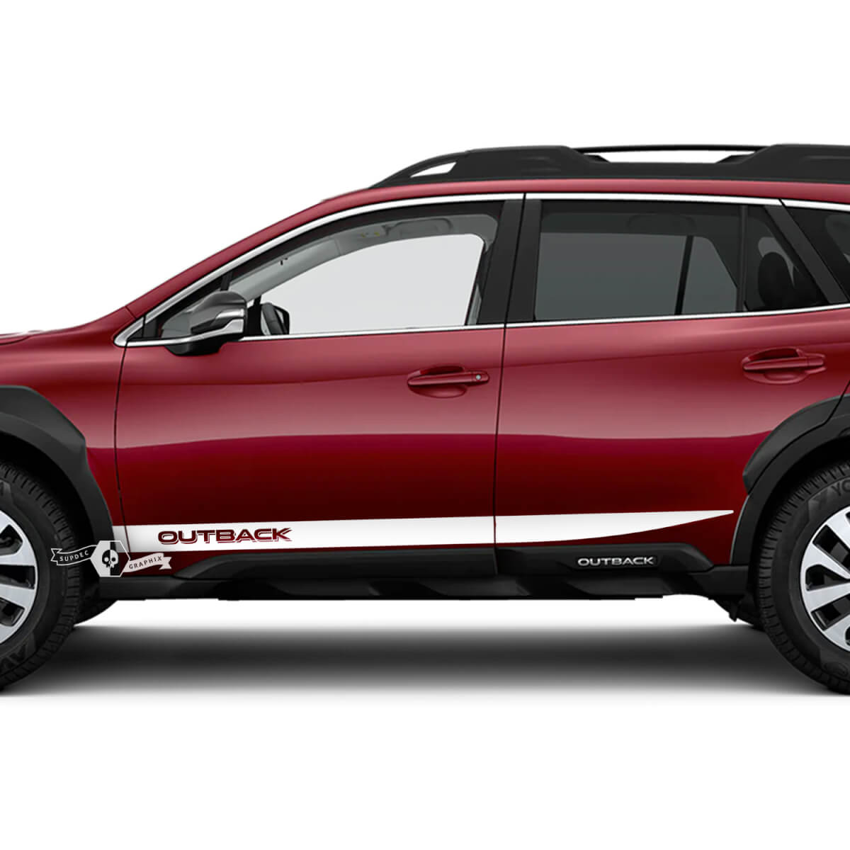 Side Rocker Panel Vinyl Sticker Decal Graphic decal fit Suba Outback
