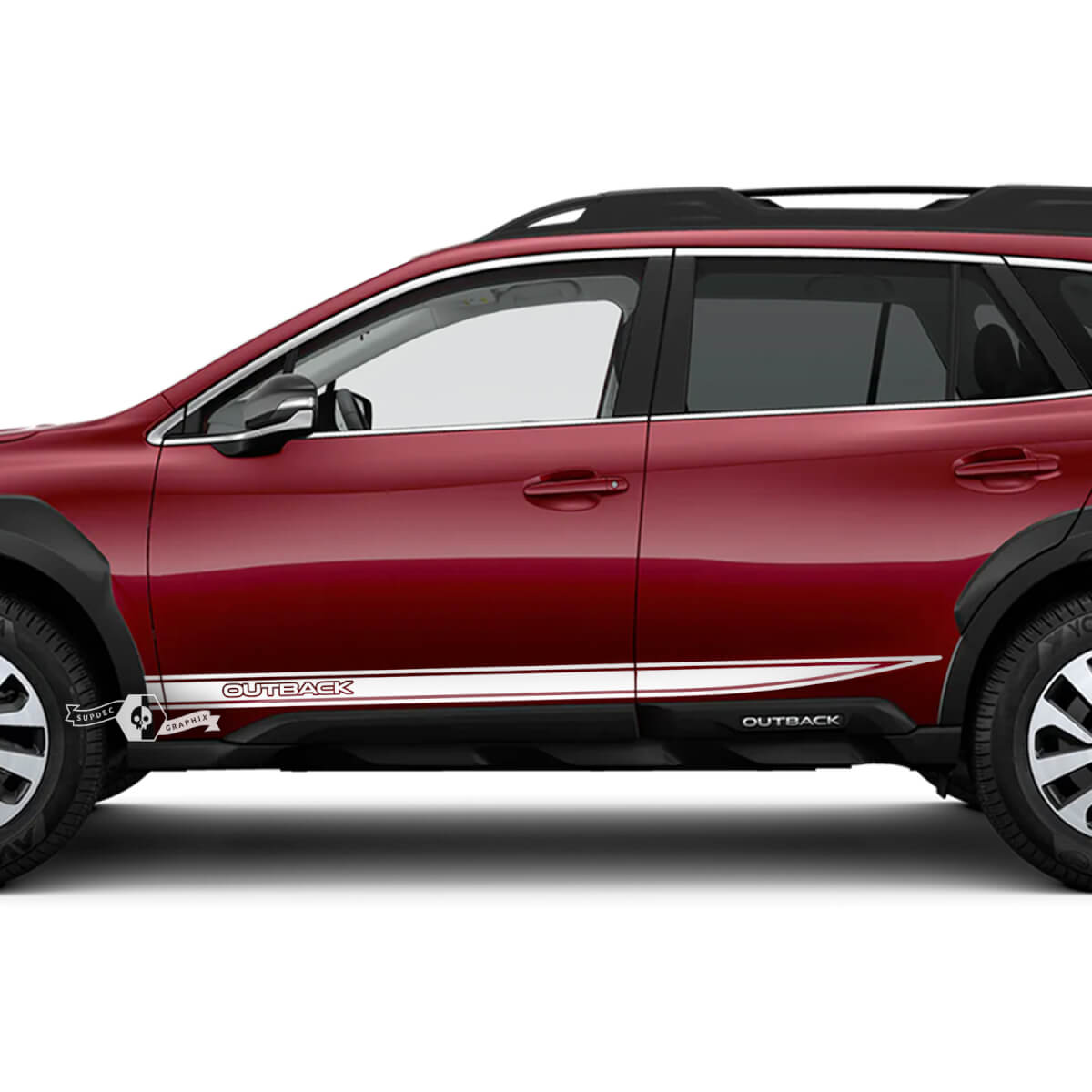 Side Rocker Panel Vinyl Sticker Decal Graphic decal 2 fit Suba Outback