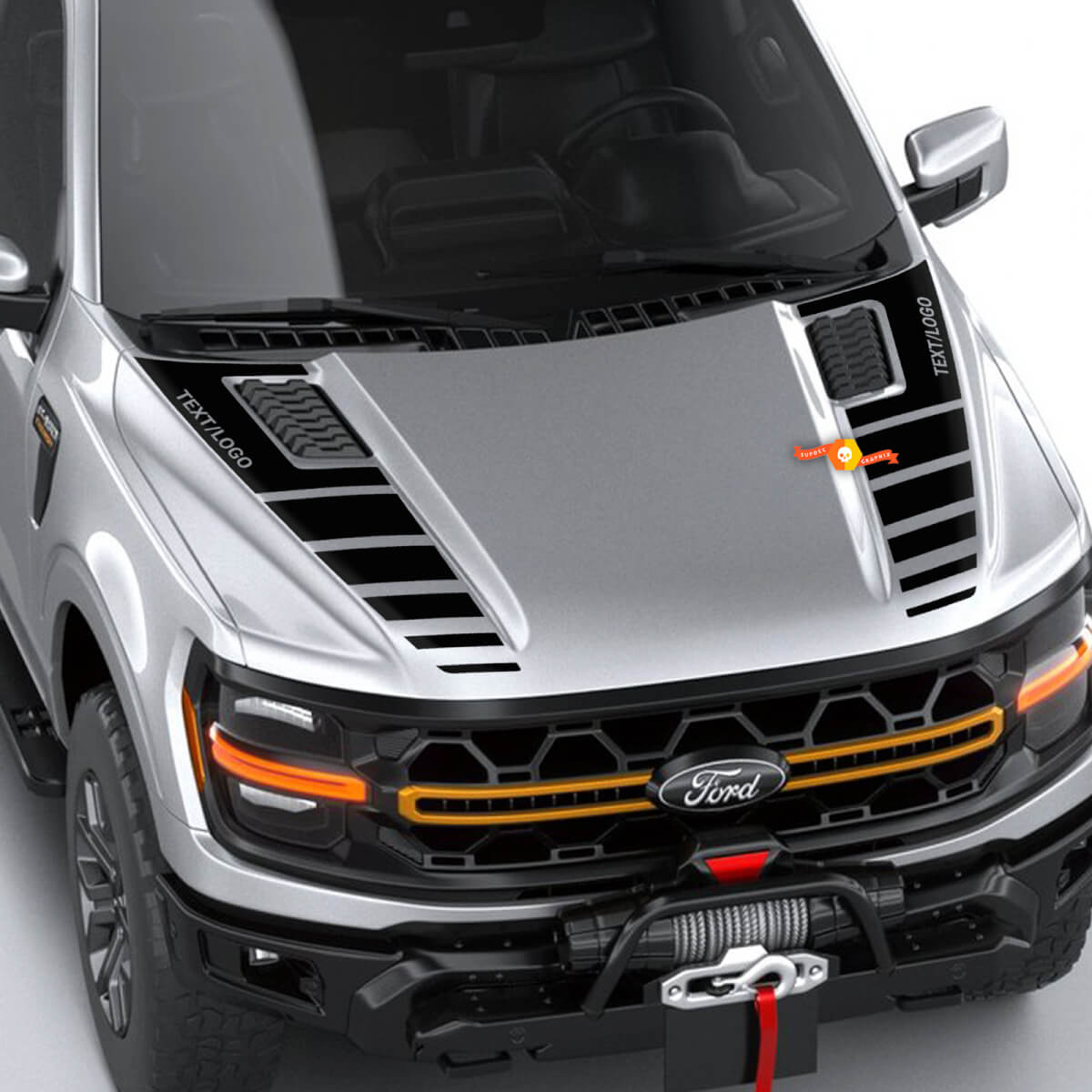 Ford F-150 TREMOR Custom Name Hood Vinyl Spears Decals Stickers Graphic