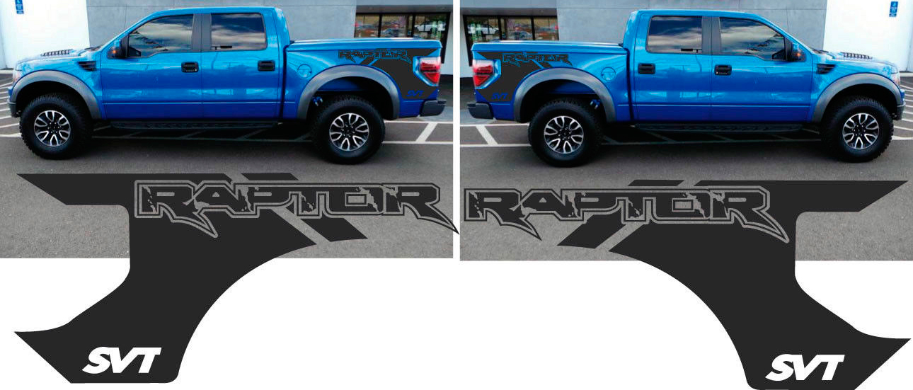 Ford F 150 Raptor Svt Bed Decals Graphics Stickers Chatter
