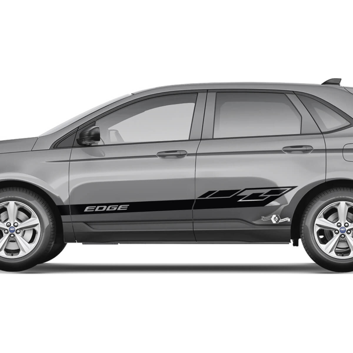 2x Side Ford Edge Doors Vinyl Racing Stripes body decal vinyl graphics sticker 4