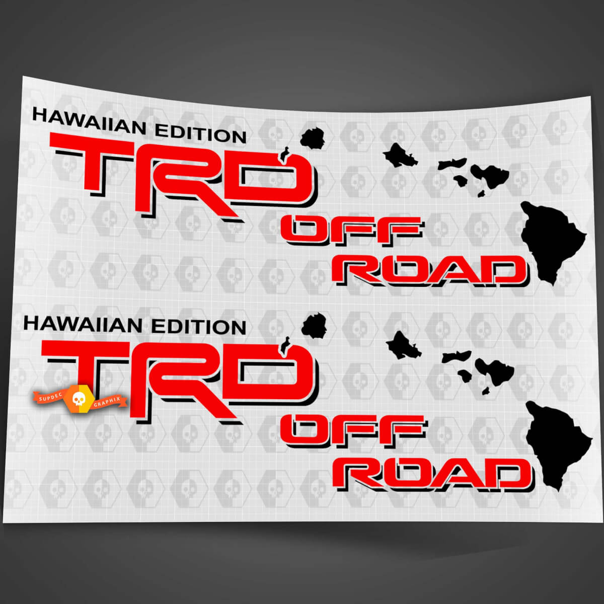 Toyota TRD Off Road Hawaiian Edition bedside Truck decals stickers 2