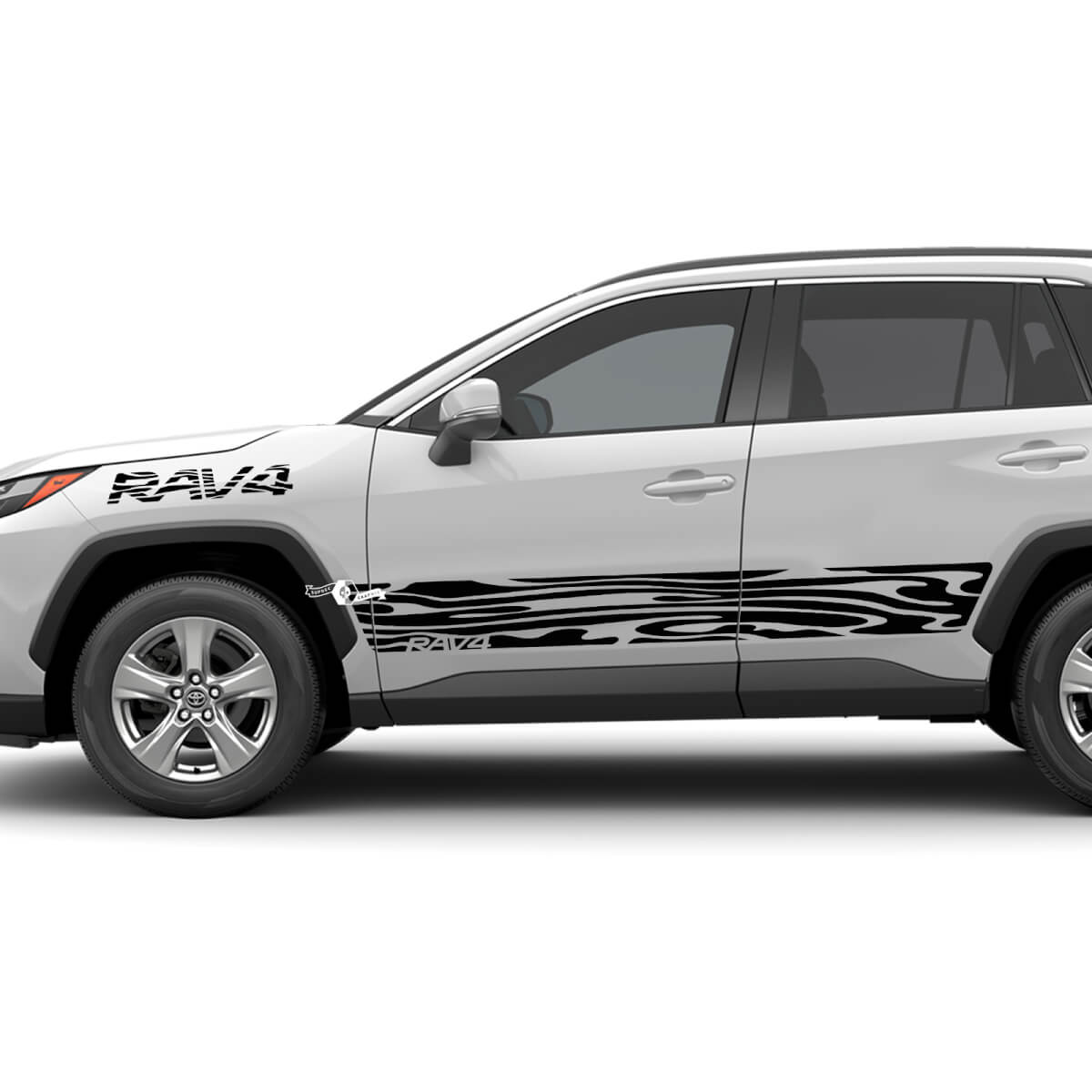 Side Rocker Panel Abstract Vinyl Decal Graphic Sticker fit to Toyota RAV4