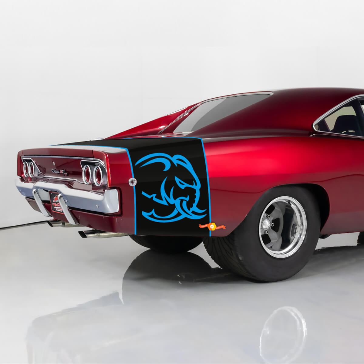 Hellephant 1968 Dodge Charger stripes for 1968 1969 1970 Dodge Charger R/T stripe kit