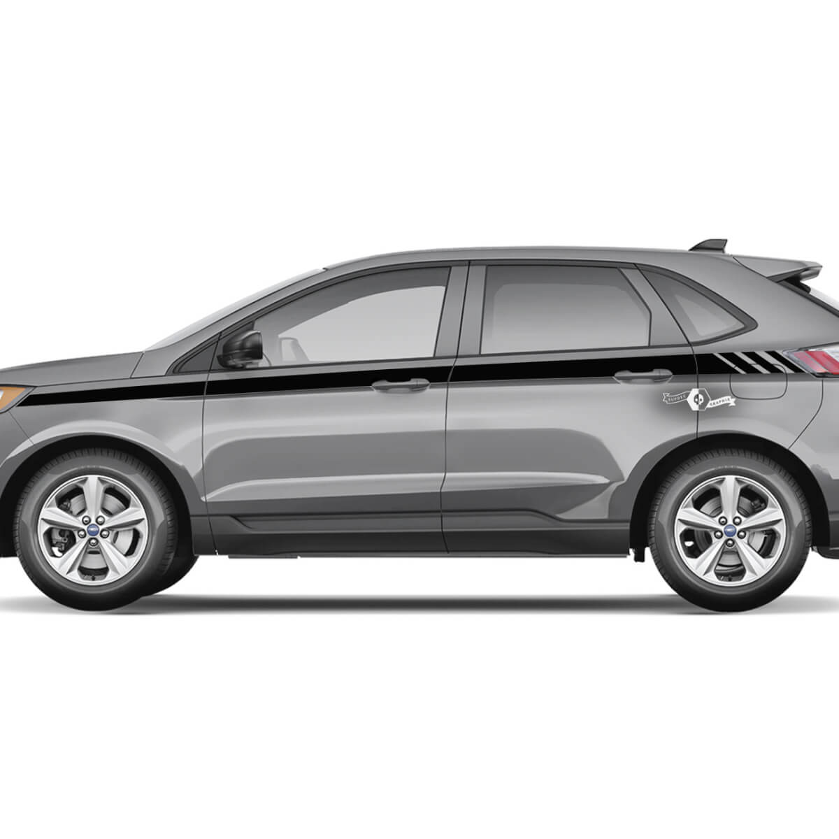 Ford Edge Line Strobe under the Windows Vinyl Rocker Panel Stripes body decal vinyl graphics sticker