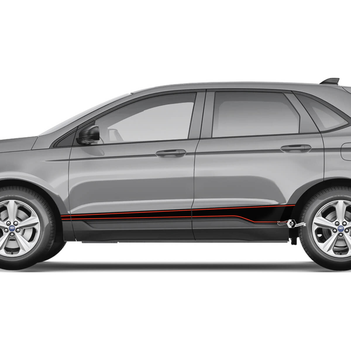 Ford Edge Rocker Panel Vinyl Pin Stripes body decal vinyl graphics Decal sticker