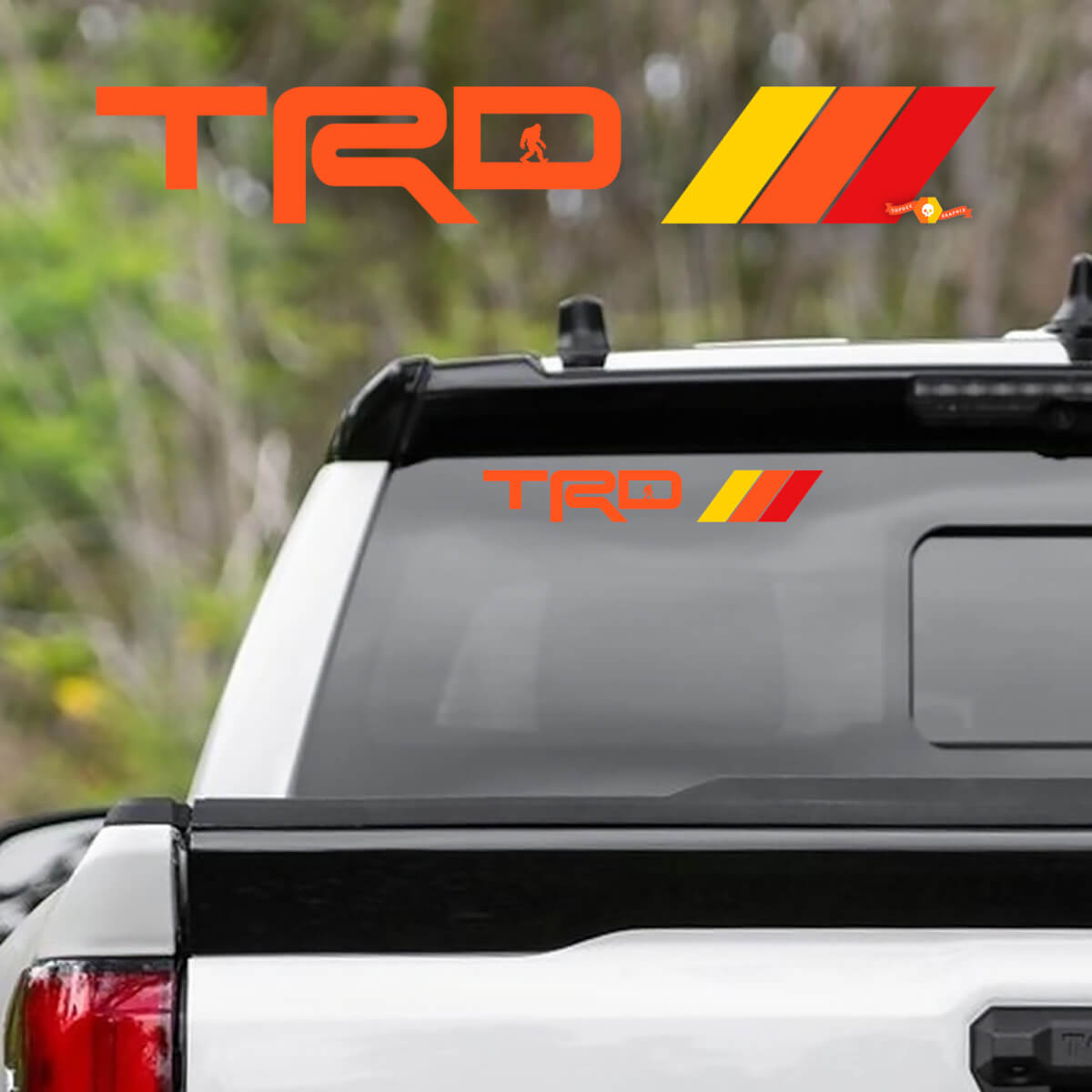 TRD Bigfoot Window Decal for Toyota TRD – Custom Vinyl Sticker
