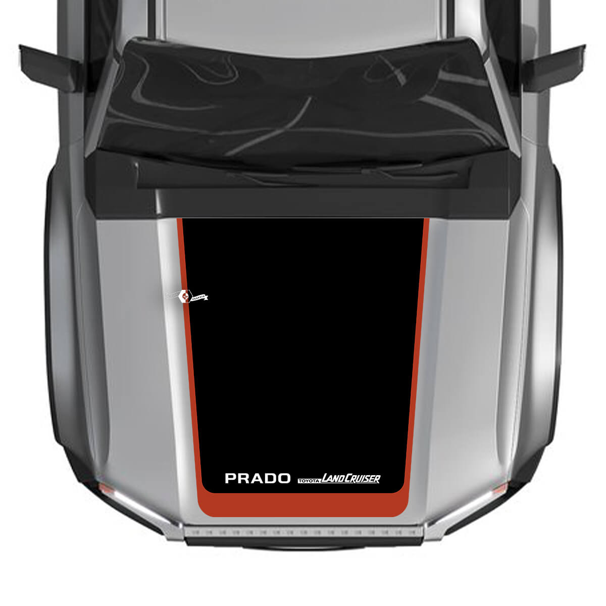 2024 Toyota Land Cruiser Prado Hood Decals Vinyl Graphic Sticker Large 3 Colors