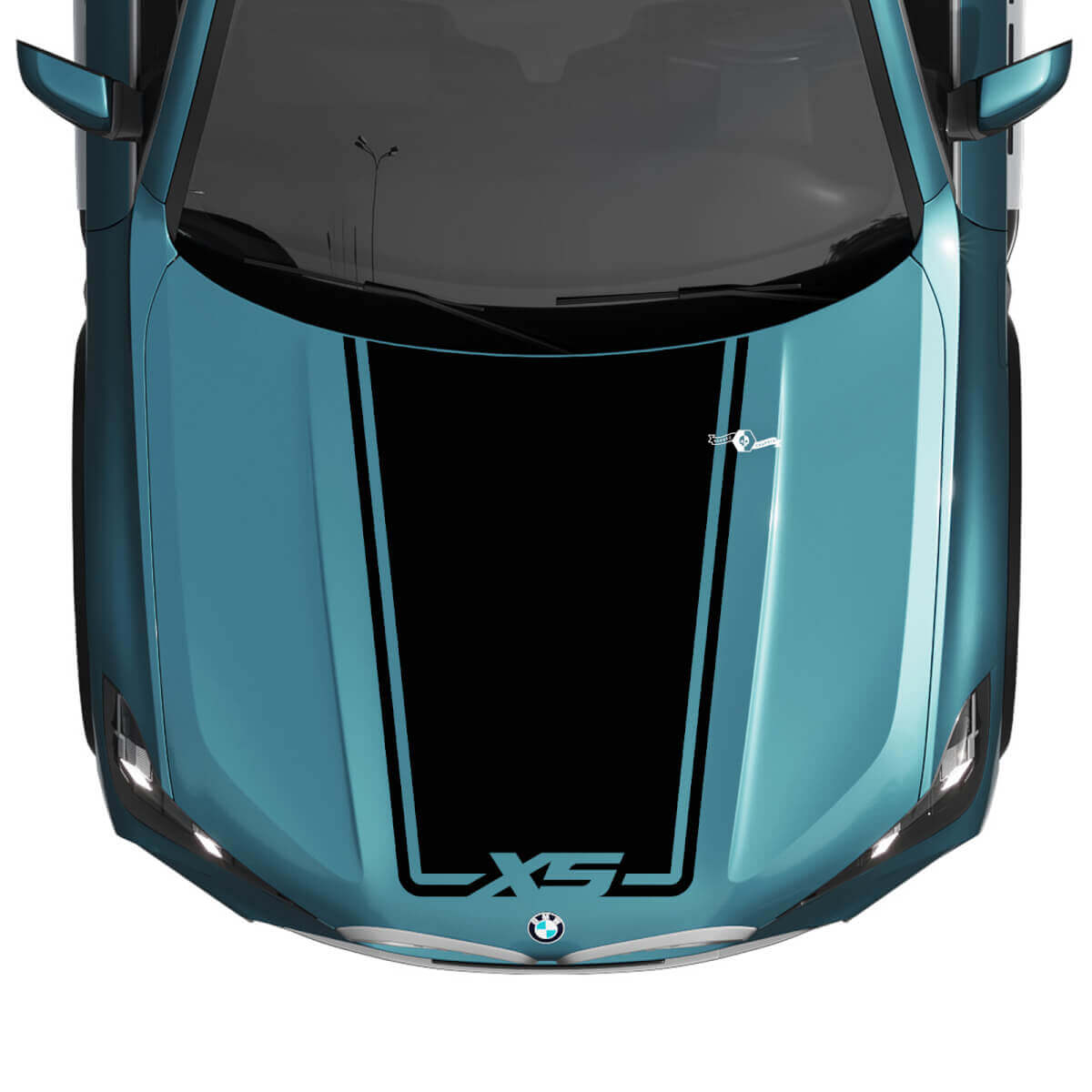 BMW X5 G05 ହୁଡ୍ ରାପ୍ ଏକସେଣ୍ଟ୍ ସେଣ୍ଟ୍ରାଲ୍ ଡେକାଲ୍ - ଭିନିଲ୍ ଗ୍ରାଫିକ୍ସ ଷ୍ଟିକର୍‌ଗୁଡ଼ିକ‌ 
