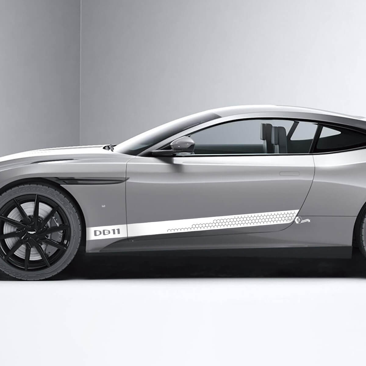 Side Aston Martin DB11 Honeycomb Side Doors Vinyl Decals Stickers