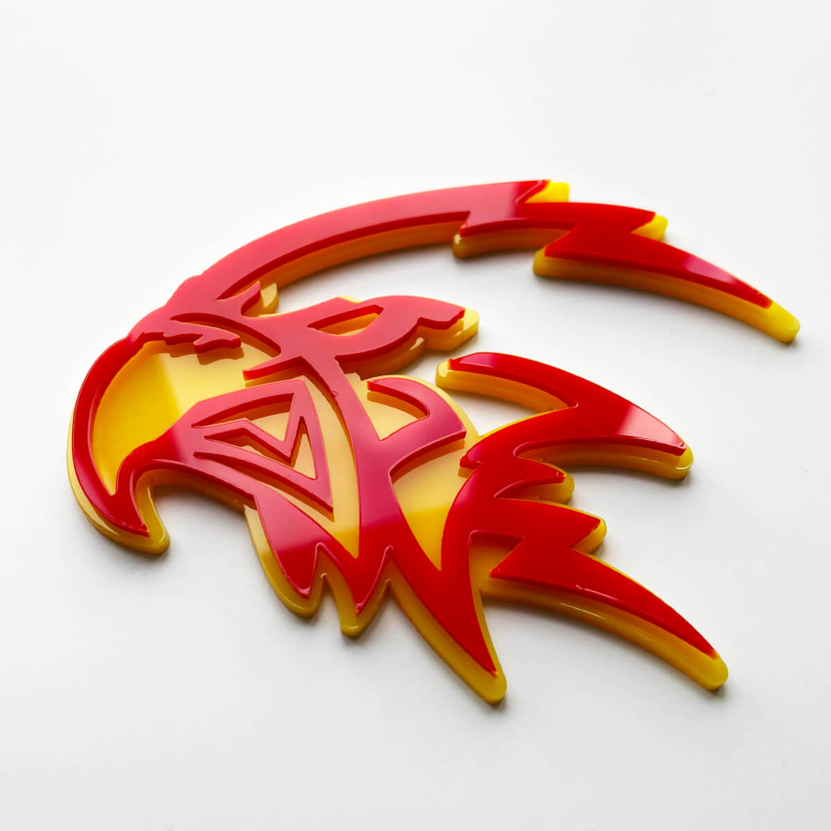 Custom 3D Trackhawk Hellhawk Badge - Fender Emblem for Jeep Trackhawk 3